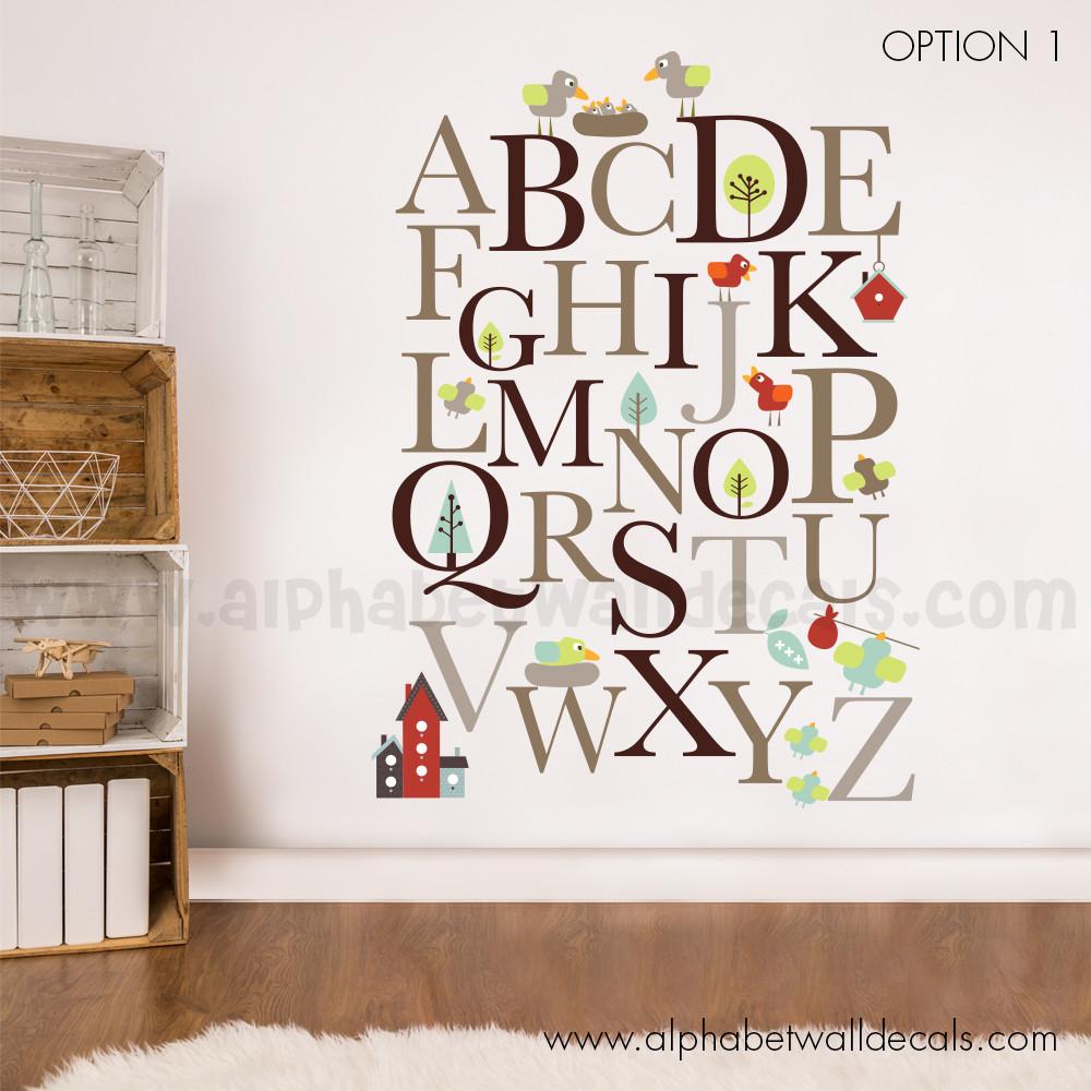 ISHANTECH Alphabet Wall Decals - Colorful ABC Wall Stickers for  Kindergarten, Classroom & Baby Nursery